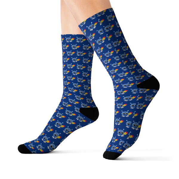 Crazy Socks: Fuzzy Popsicle