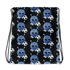 Drawstring bag: Soccer Fuzzy Black